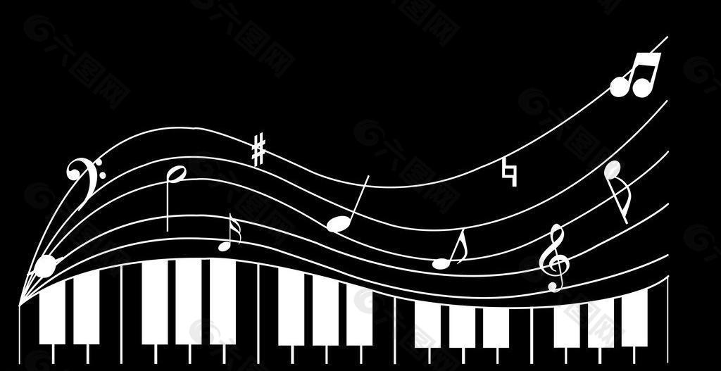 鋼琴音符圖片