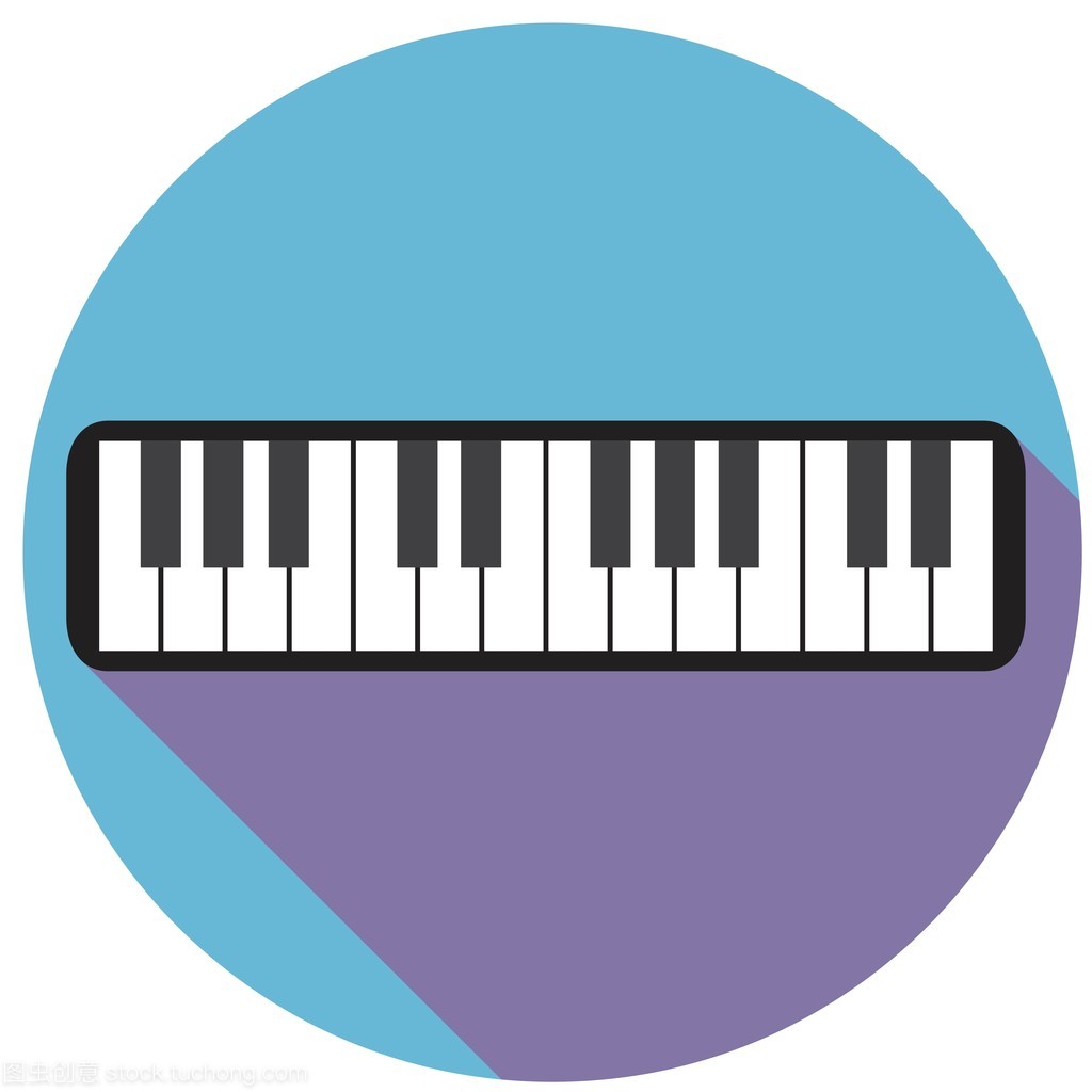 鋼琴鍵盤圖標