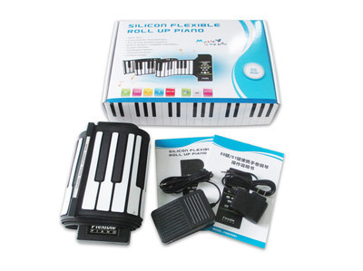 【61鍵手卷鋼琴 61鍵手卷鋼琴帶延音 2013最新產品鋼琴音色】價格,廠家,圖片,西洋鍵盤樂器,深圳市科匯興科技-