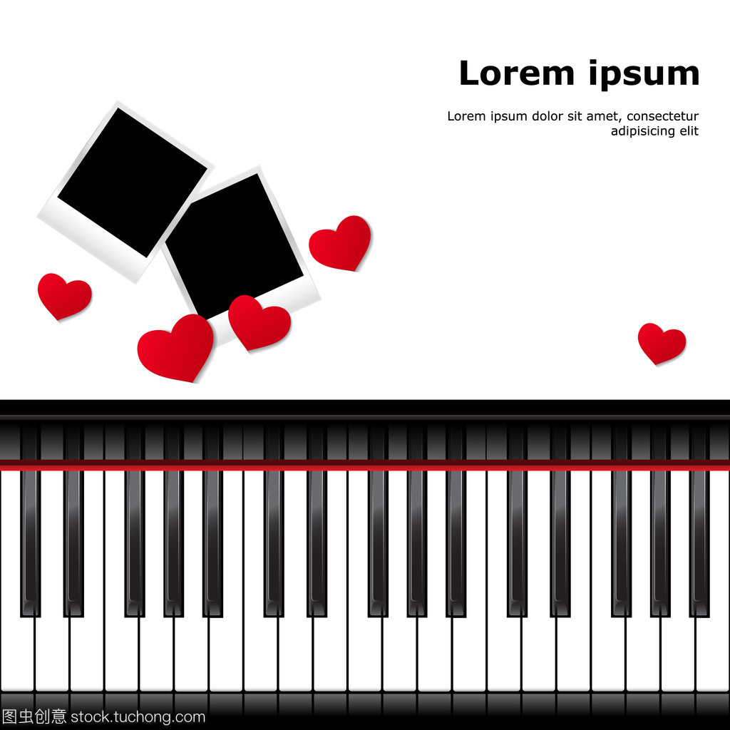 鋼琴的模板