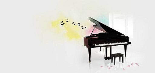 鋼琴,簡約,小清新,音符,海報banne.