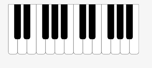 鋼琴鍵盤圖片免費下載_PNG素材_編號vwxiprg4d_圖精靈